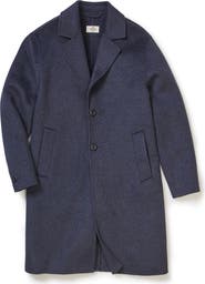Marine Layer Irving Brushed Melton Longline Topcoat