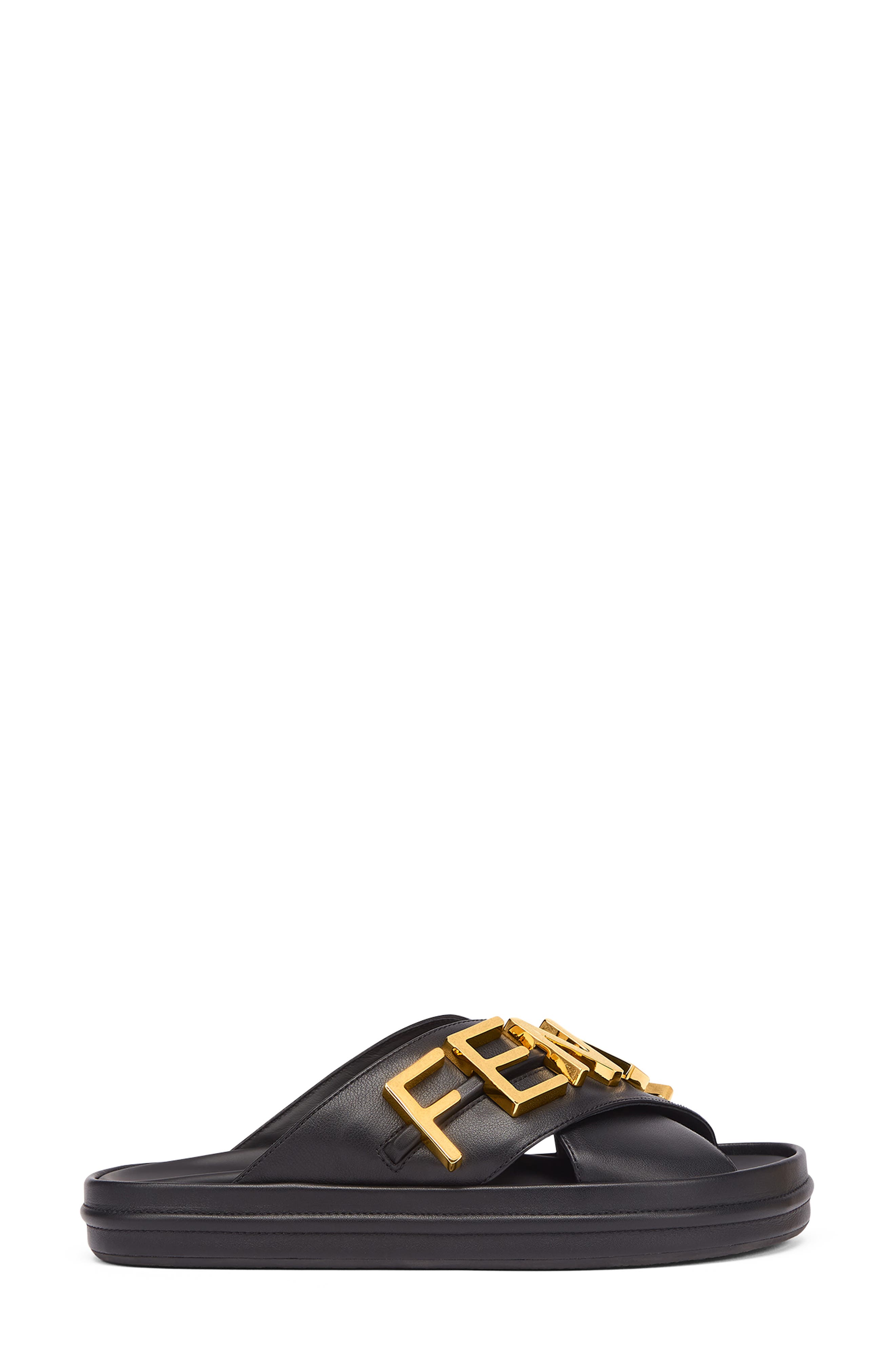 Fendi graphy Platform Slide Sandal, Alternate, color, 