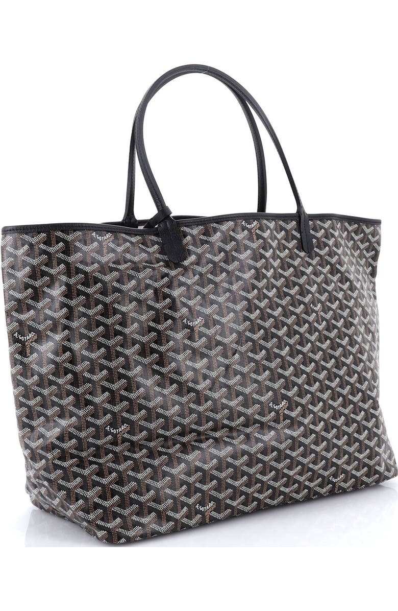 Pre-Owned Goyard Saint Louis Tote Coated Canvas GM, Alternate, color, Black