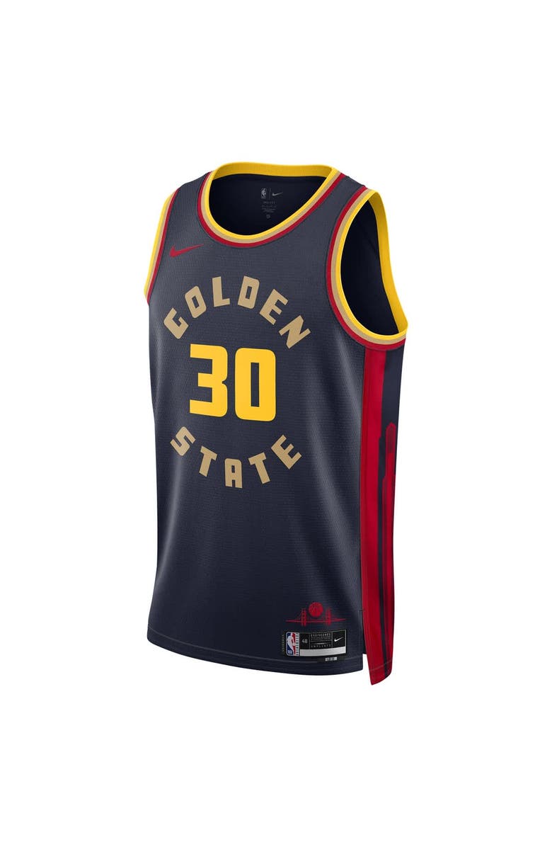 Nike Unisex Nike Stephen Curry Navy Golden State Warriors 2024/25 Swingman Player Jersey - City Edition, Alternate, color, 