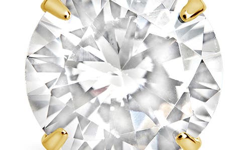Sterling Forever Cz Stud Earrings In Gold