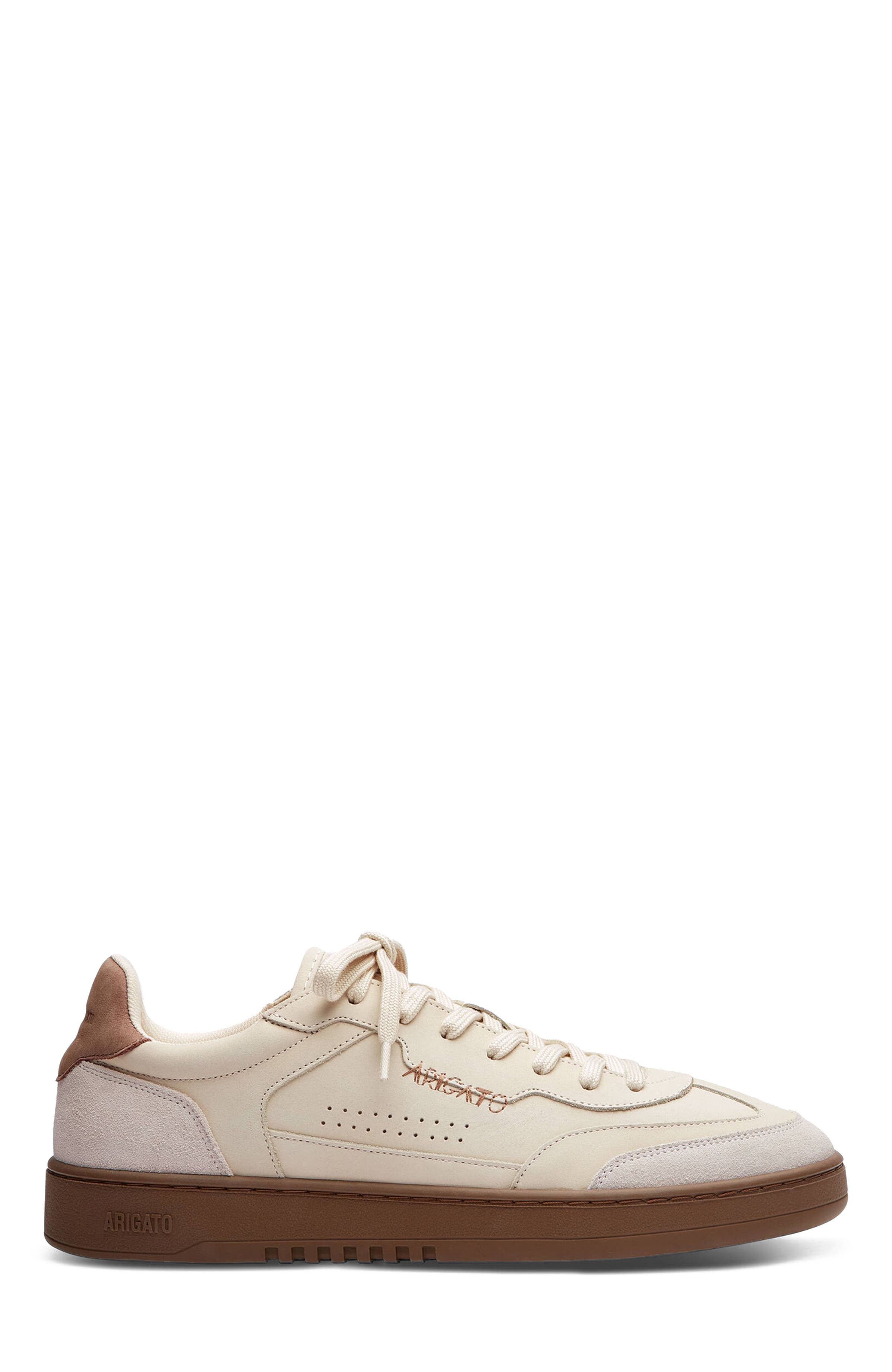 Axel Arigato Dice T-Toe Leather Sneaker, Main, color, Light Grey/Beige