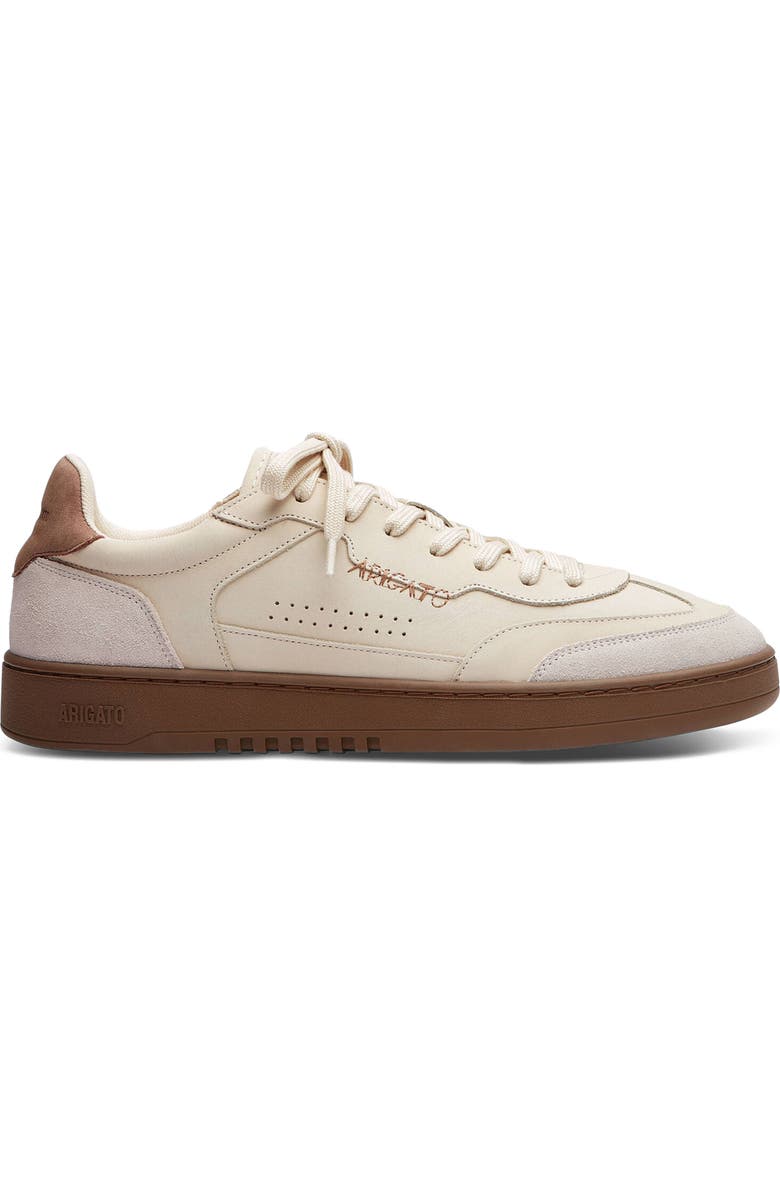 Axel Arigato Dice T-Toe Leather Sneaker, Main, color, Light Grey/Beige