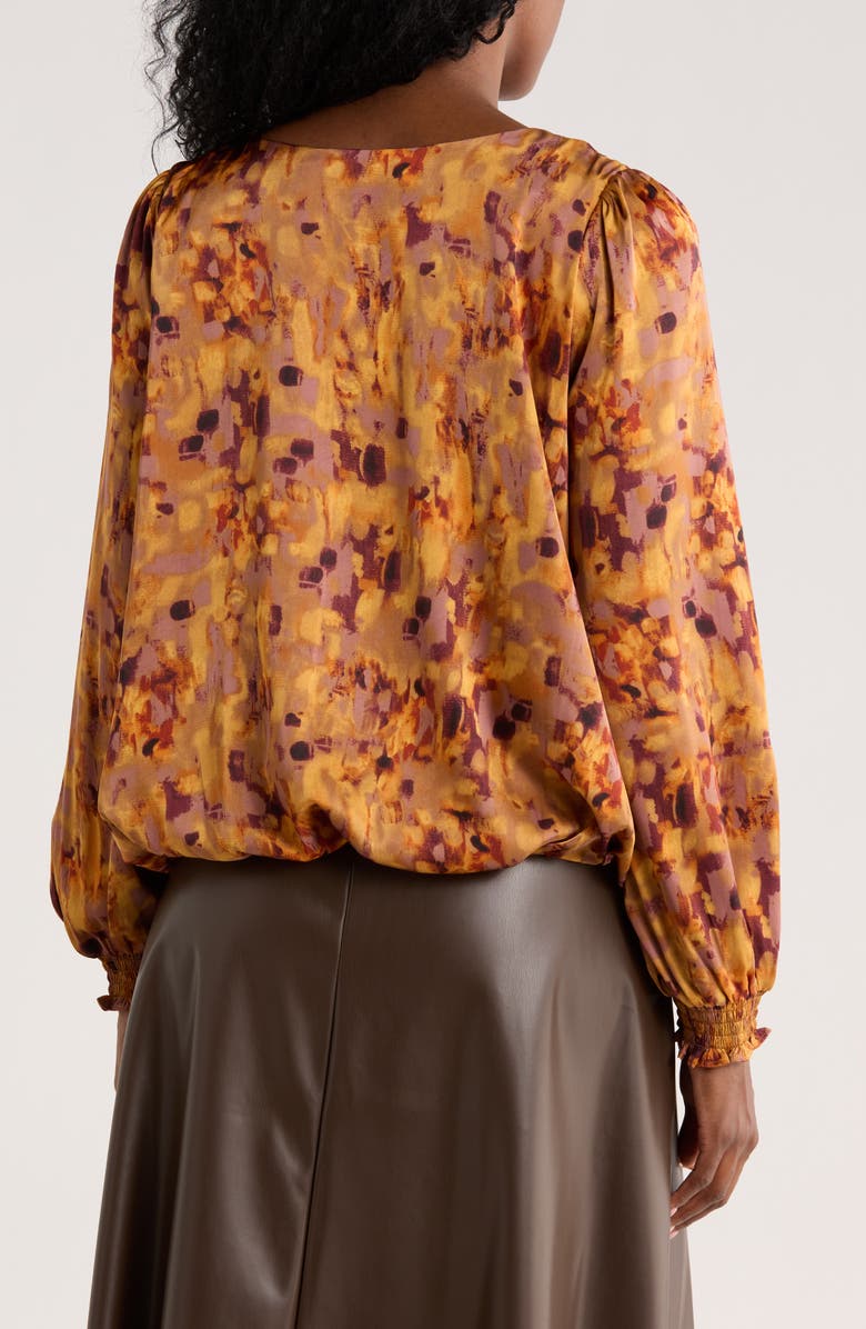 PATRIZIA LUCA Smoke Long Sleeve Top, Alternate, color, Rust