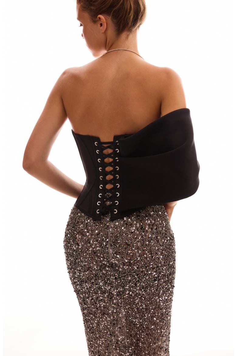 Fitted Sequin Pencil Maxi Skirt, Alternate, color, Silver
