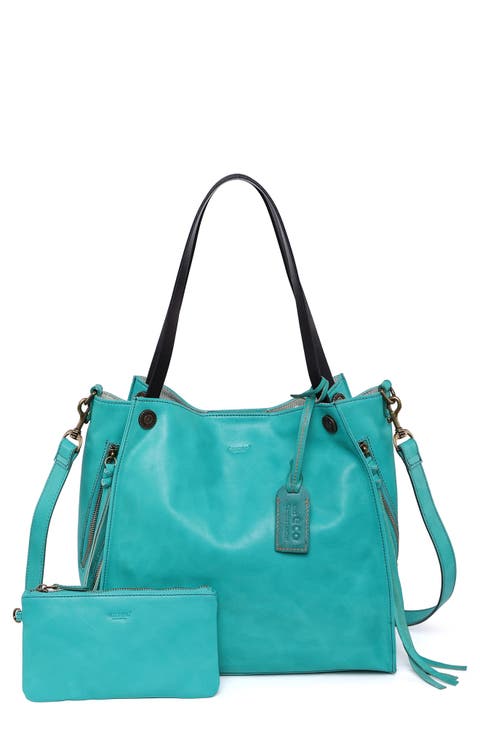 Daisy Leather Tote Bag