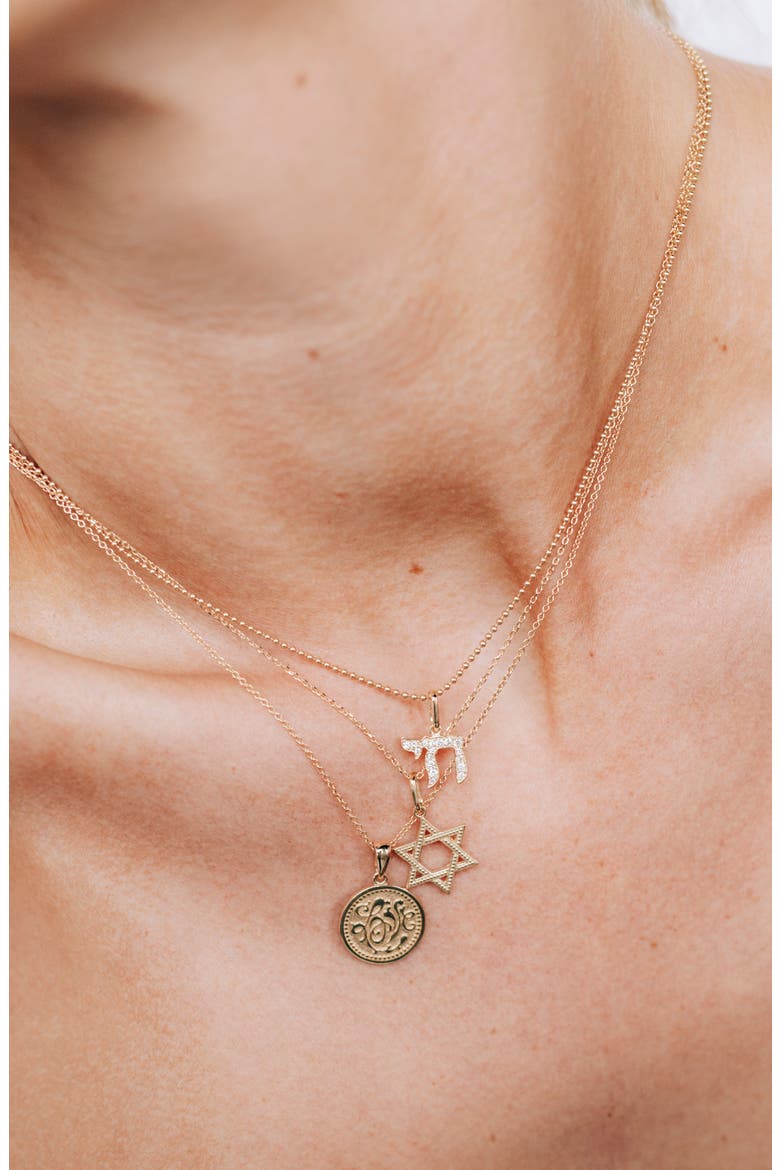 Love Letter Royal Necklace, Alternate, color, YELLOW GOLD