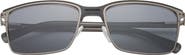 Ted Baker London 57mm Polarized Rectangle Sunglasses