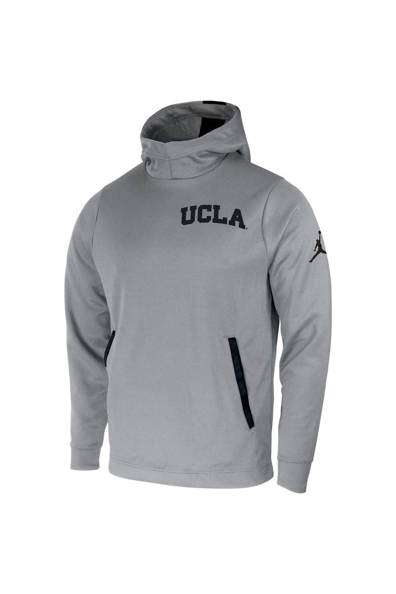 Men's Jordan Brand Gray UCLA Bruins Two-Hit Performance Pullover Hoodie, Alternate, color, Gray