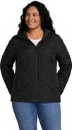 Lands' End Plus Size Print Featherfree Quilted Insulated Jacket