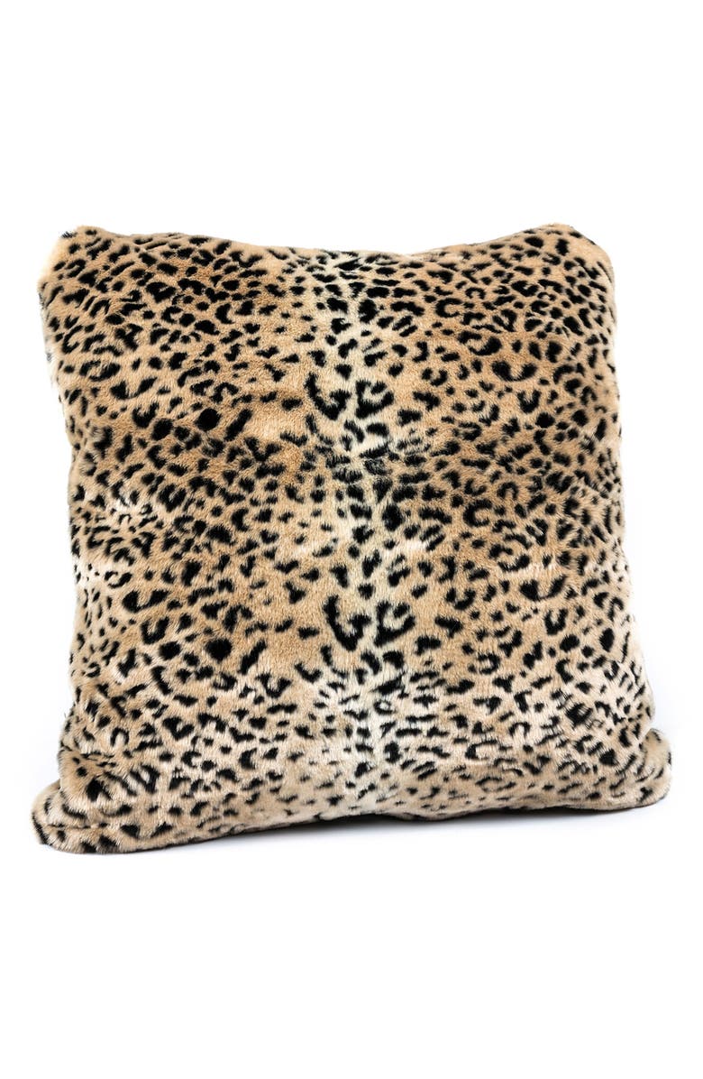 DONNA SALYERS FABULOUS FURS Cheetah Faux Fur Pillow, Main, color, 
