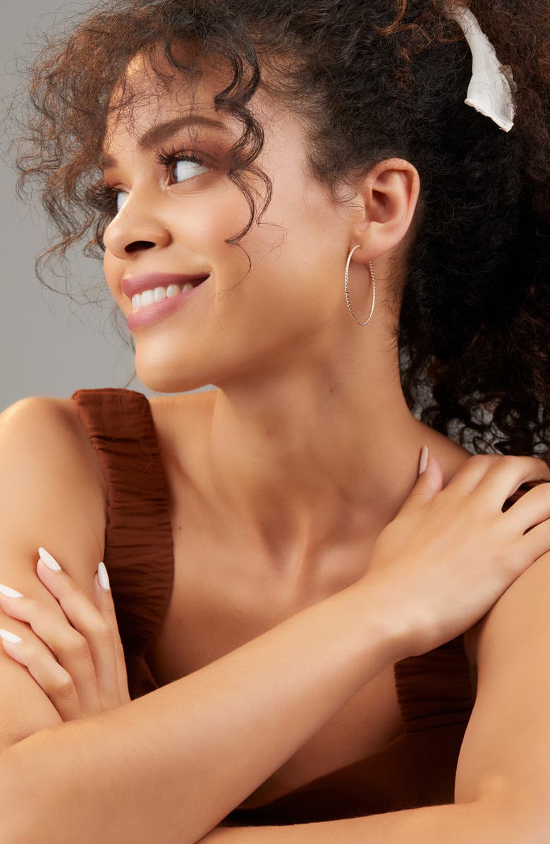 Bony Levy 14K Gold 43mm Twisted Hoop Earrings, Alternate, color, 