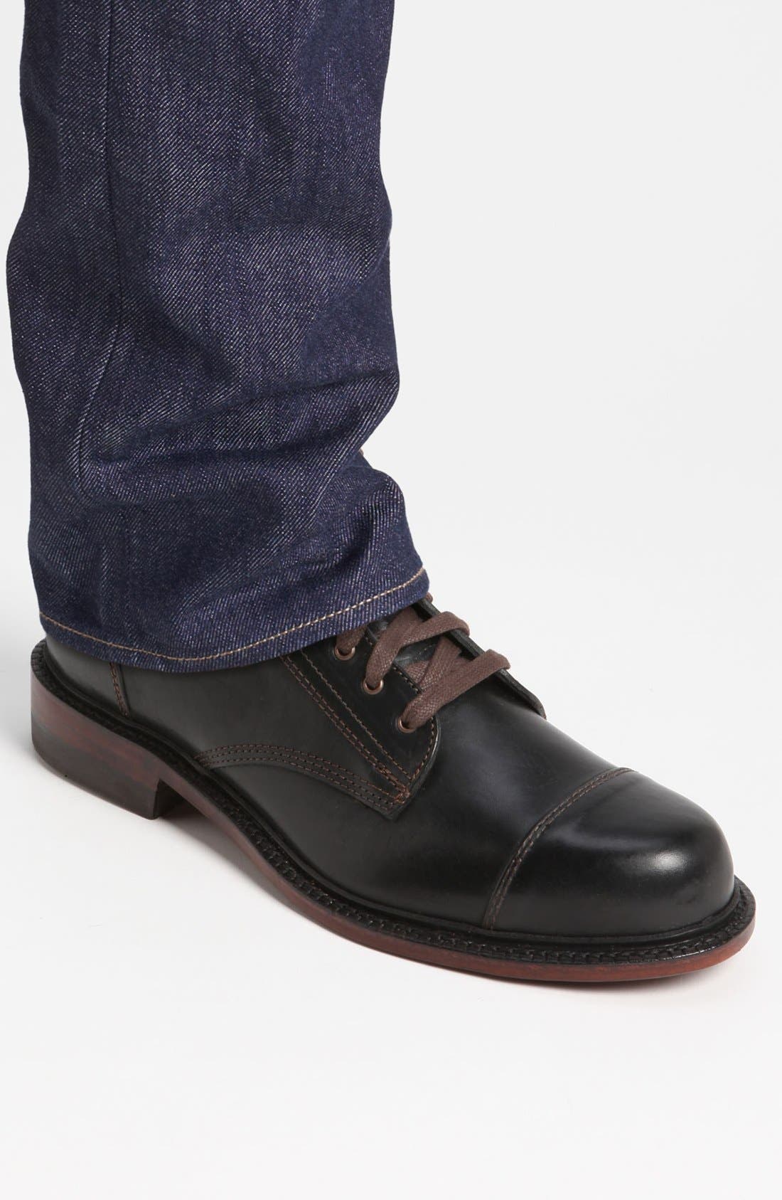 '1000 Mile - Krause' Cap Toe Boot, Alternate, color, BLACK