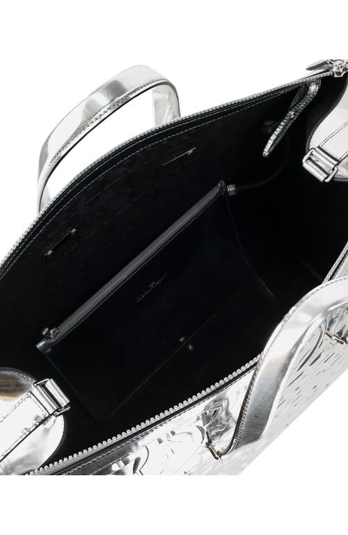 Ferragamo Brooklyn Shoulder Bag In Silver