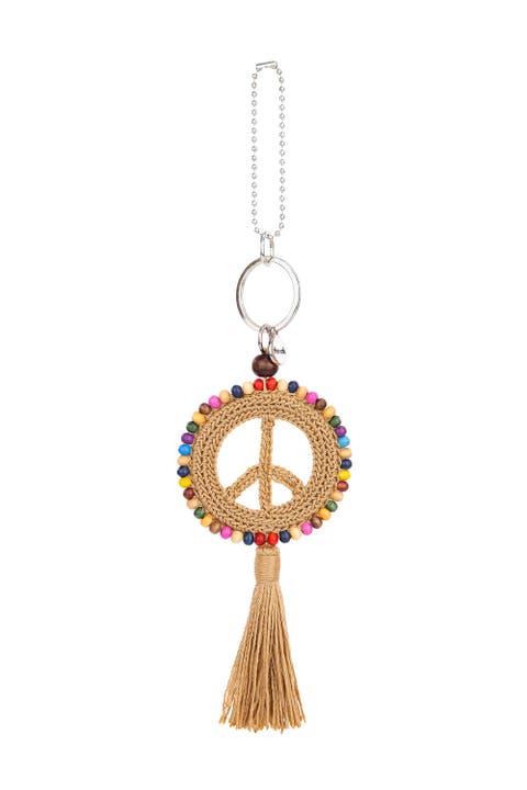 Yarnicharmz Crochet Peace Dangle