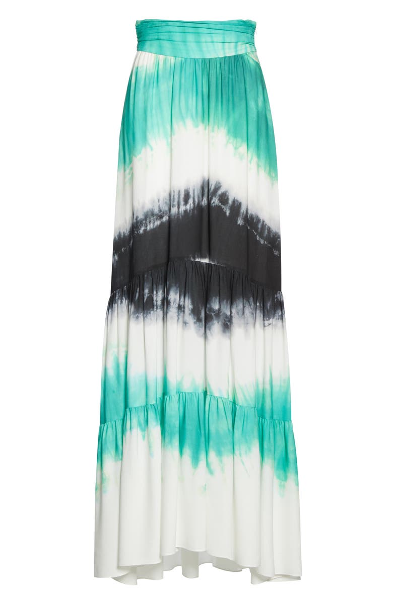 A.L.C. Hopkins Tie Dye Silk Maxi Skirt, Alternate, color,