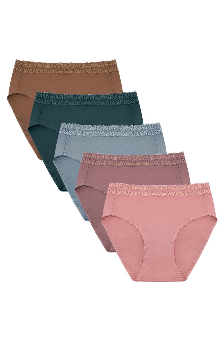 Kindred Bravely High-Waisted Postpartum Underwear Pack, Main, color, Dusty Hues