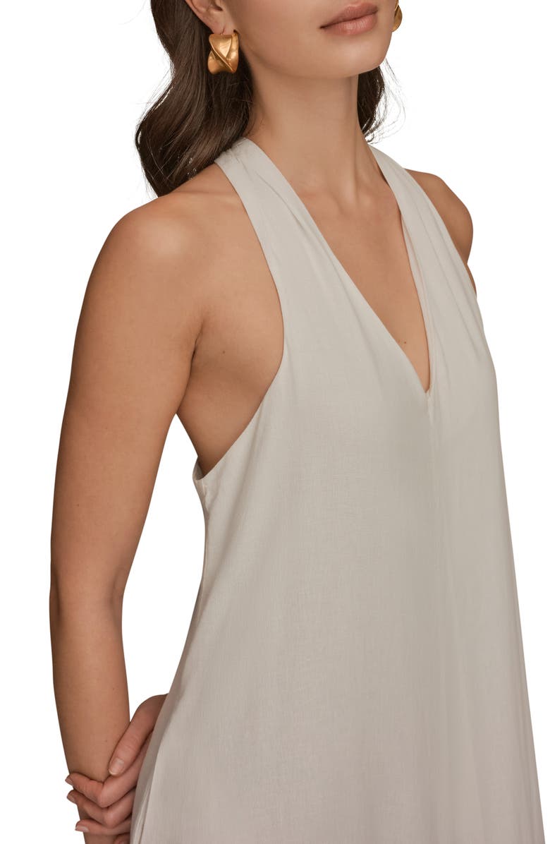 Donna Karan New York V-Neck Sleeveless Maxi Dress, Alternate, color, Washed Indigo D