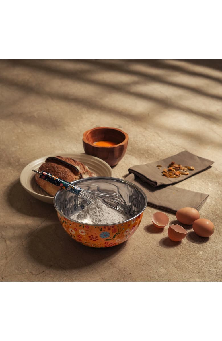 Mela Artisans Sunburst Bloom Bowl & Whisk Set, Alternate, color, Sunburst