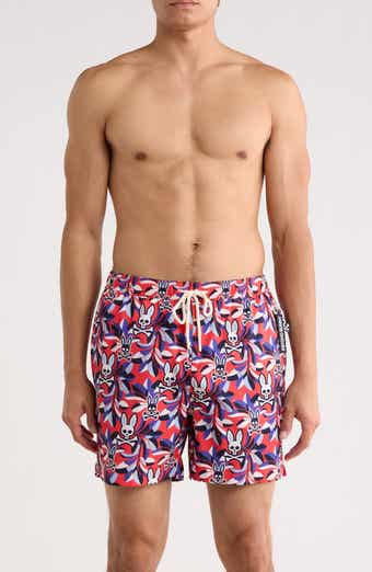 Psycho Bunny Florian Print Swim Trunks