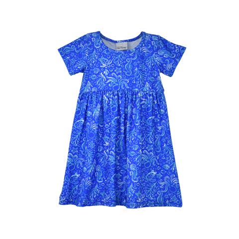 Girl's Playtime UPF 50+ Laya Short Sleeve Tee Dress