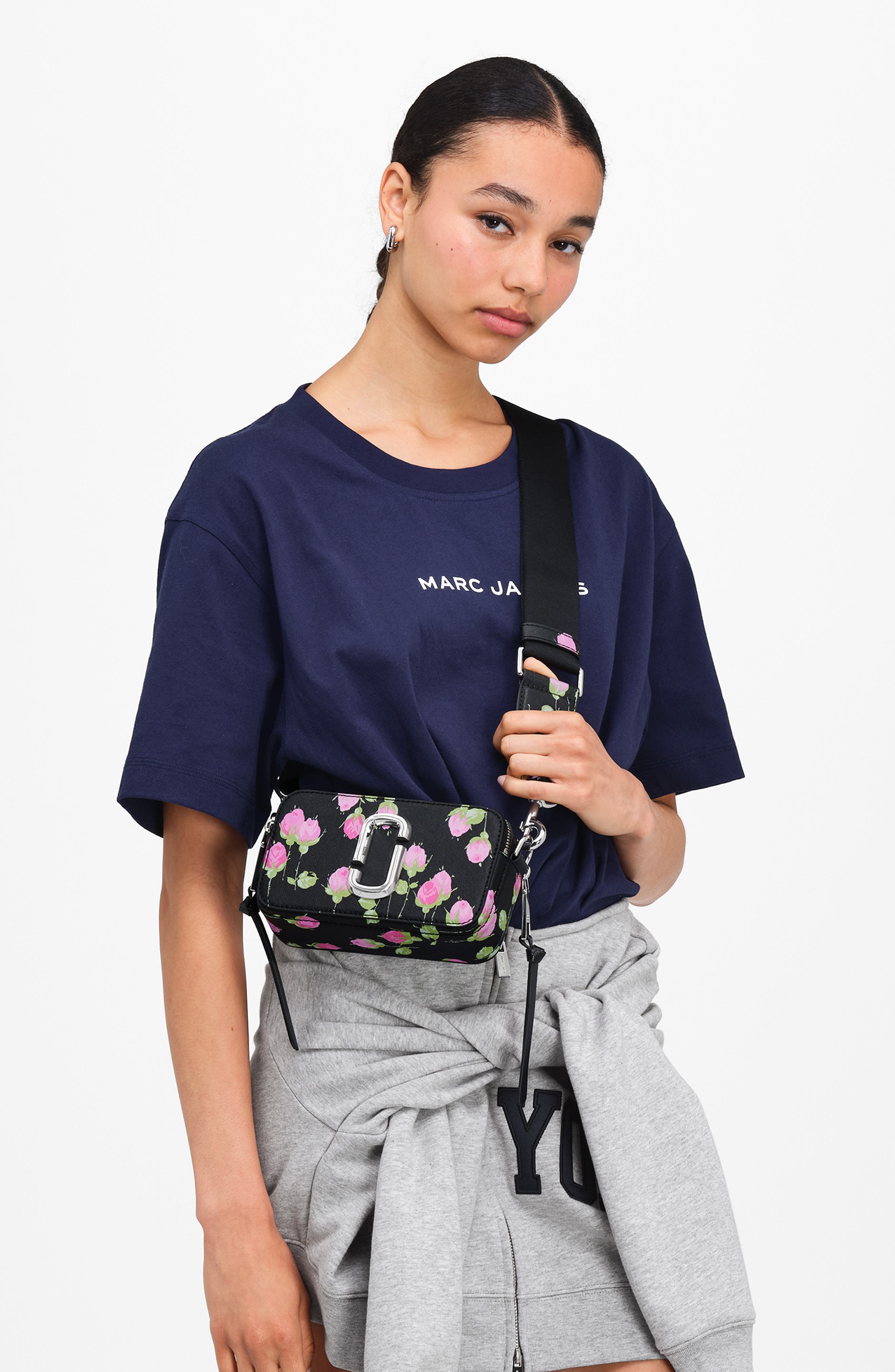 The Snapshot Hairy Suede Leather Crossbody Bag, Alternate, color, BLACK MULTI