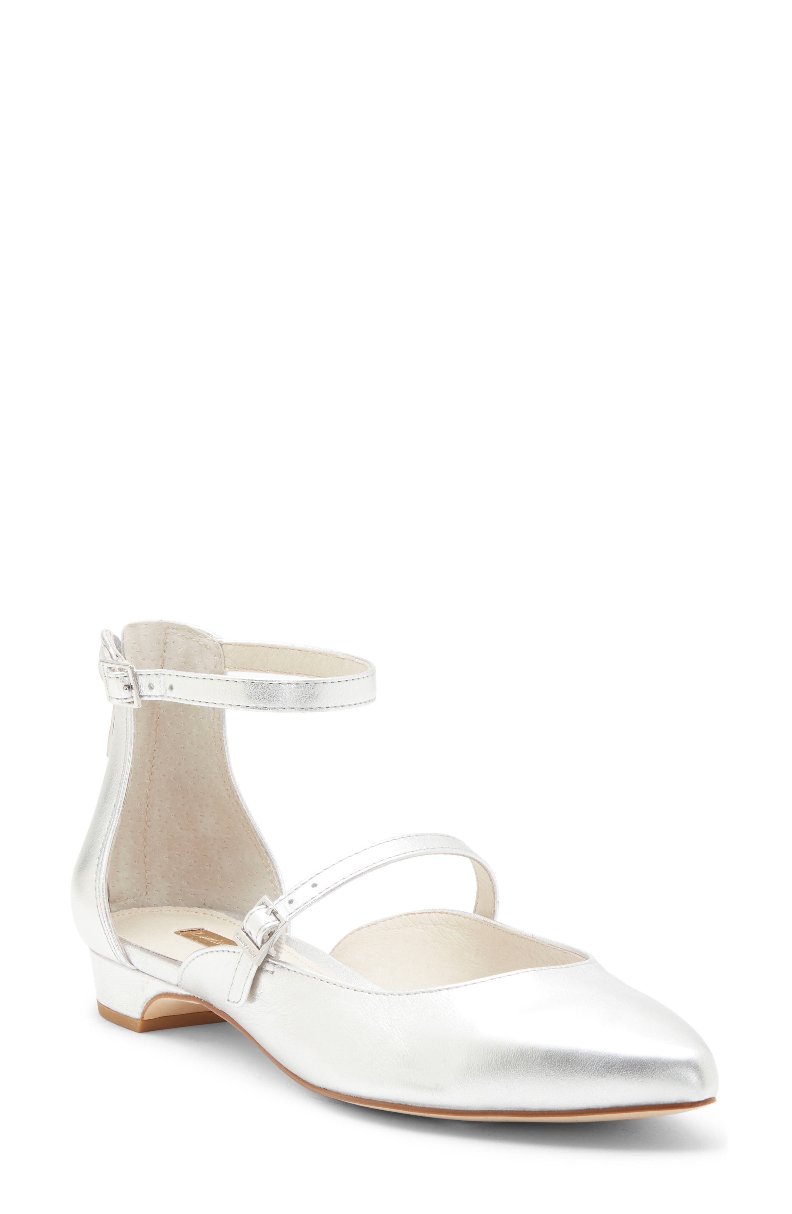 Louise et Cie Claire Ankle Strap Flat, Main, color, 