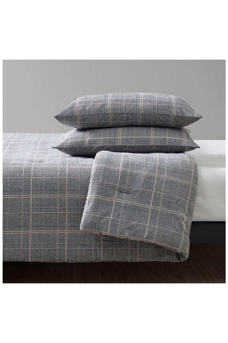 Sussex Duvet Cover & Sham Set, Alternate, color, KHAKI BLACK