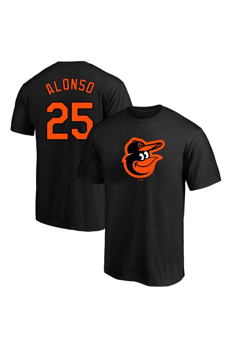 Men's Profile Pete Alonso Black Baltimore Orioles Big & Tall Name & Number T-Shirt, Main, color, Black