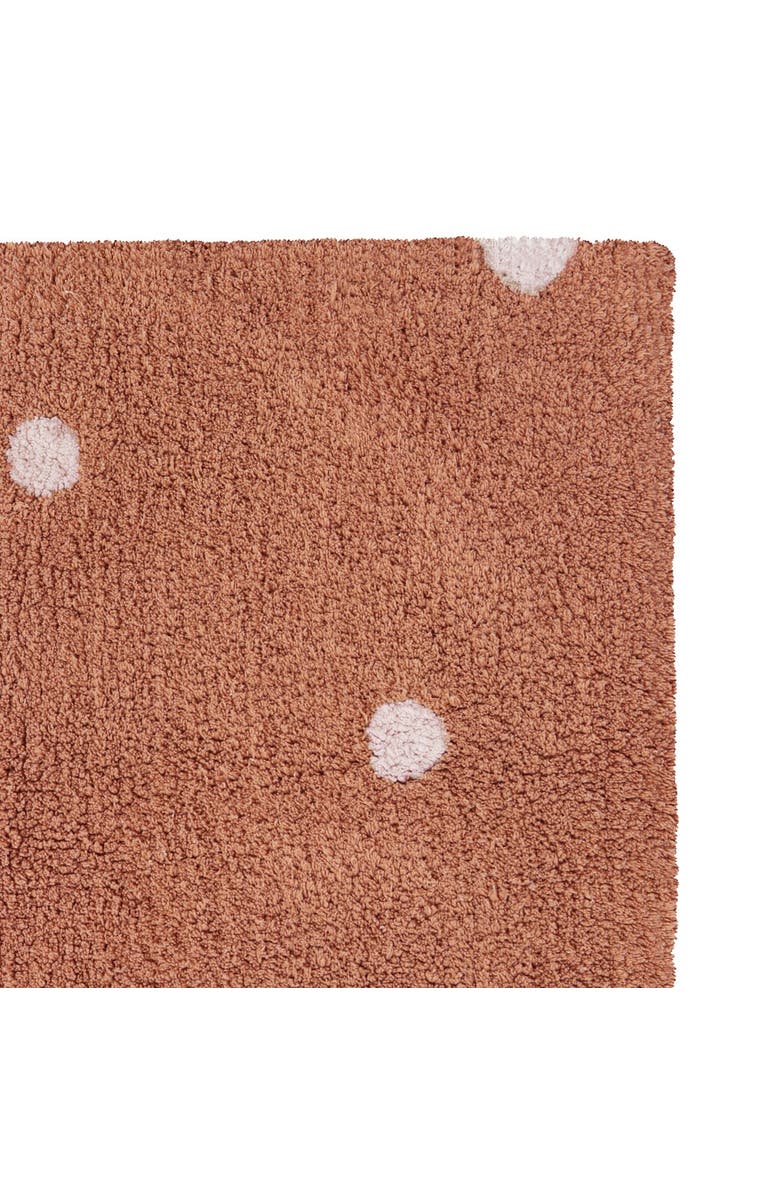 Lorena Canals Washable Rug Mini Dot, Alternate, color, Chestnut, Natural