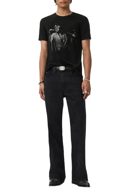 John Varvatos James Brown Organic Cotton Graphic T-shirt In Black