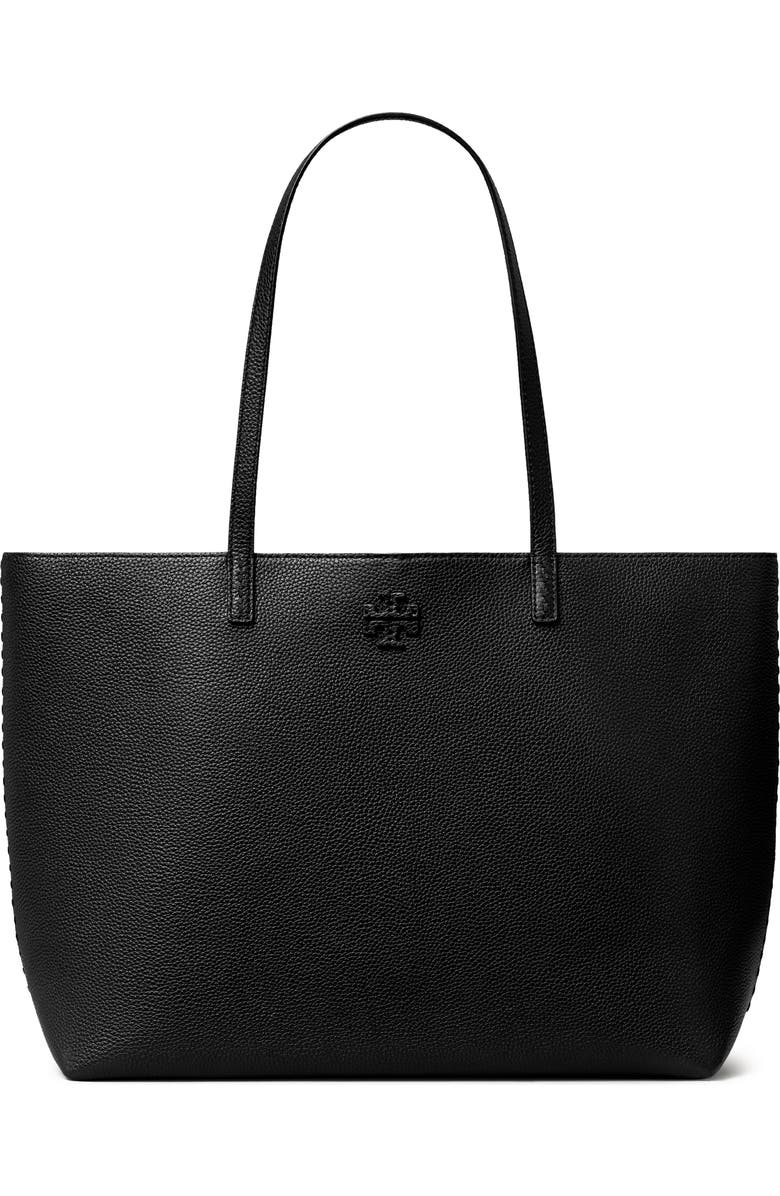 Tory Burch McGraw Leather Tote, Main, color,