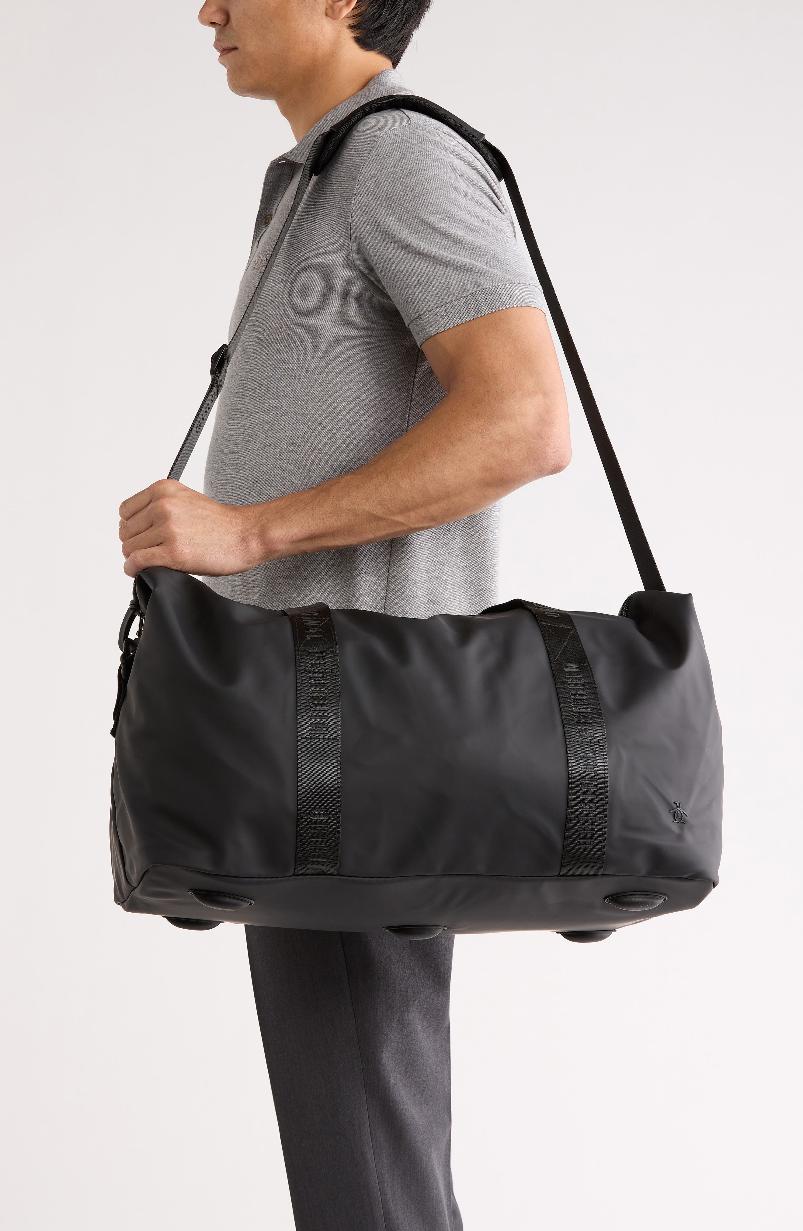 Original Penguin Active Duffel, Alternate, color, Black