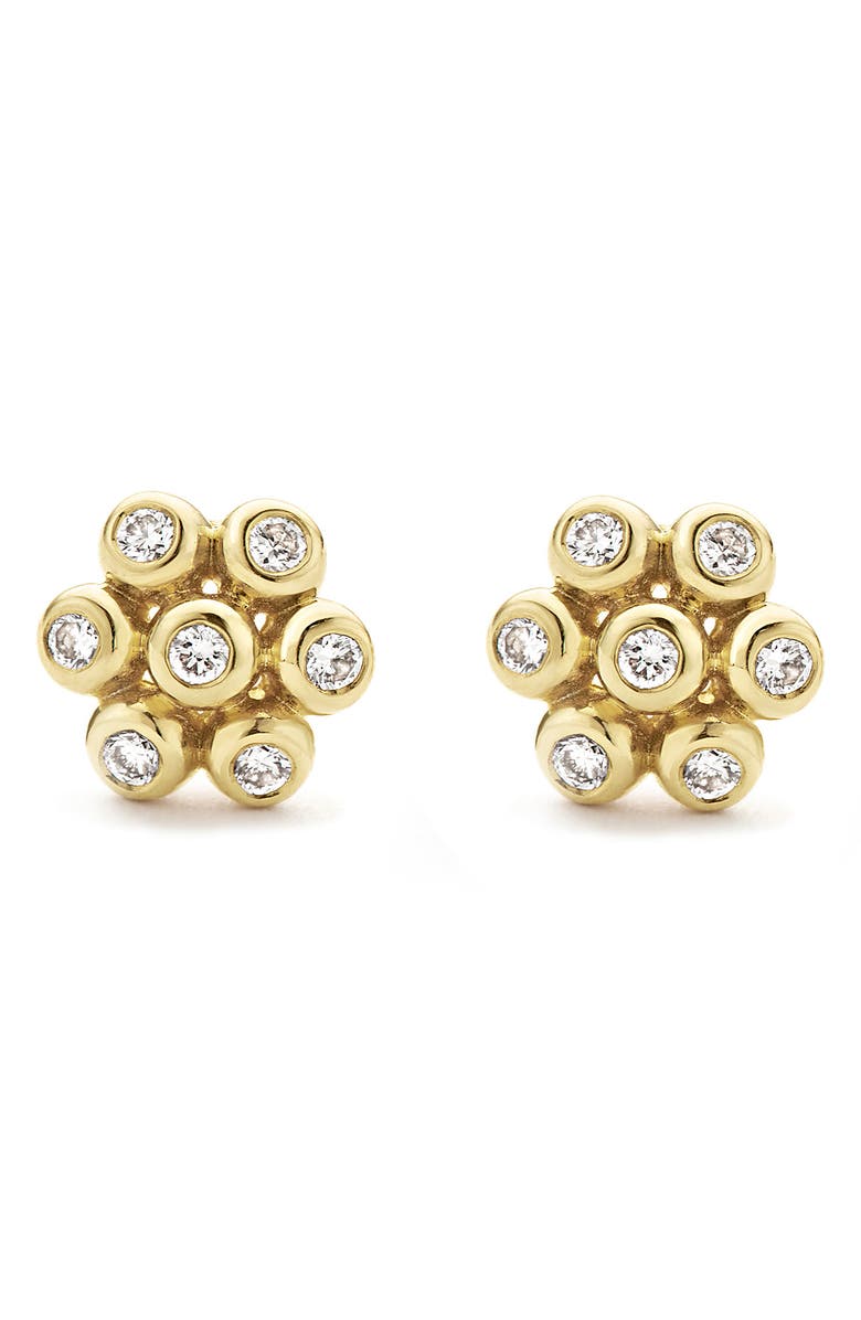 LAGOS KSL Diamond Flower Stud Earrings, Main, color,