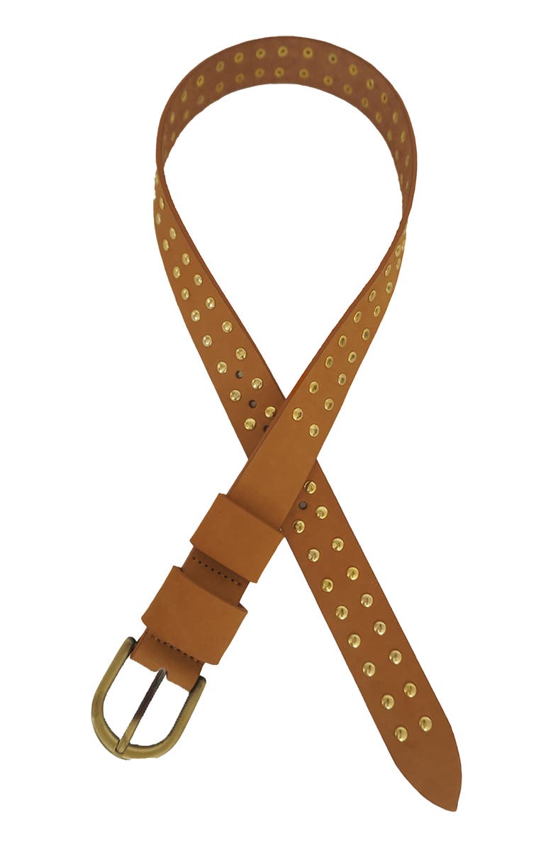 Paneros Clothing Alanis Studded Leather Belt, Alternate, color, 