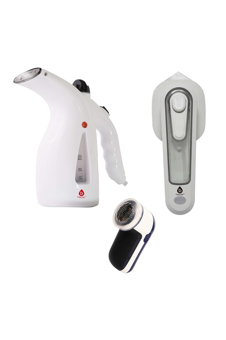Ready Fabric Care Trio Steamer & Mini Iron, Main, color, White