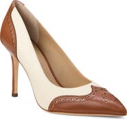 Ralph Lauren Lynden Perforated Pointed Toe Pump