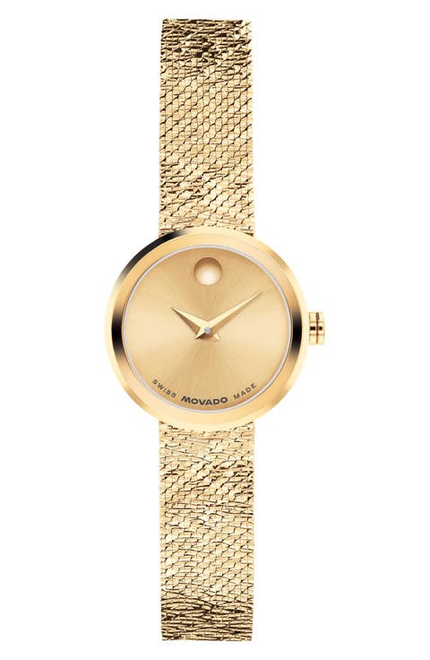 Mini Museum Velura Mesh Strap Watch, 21mm