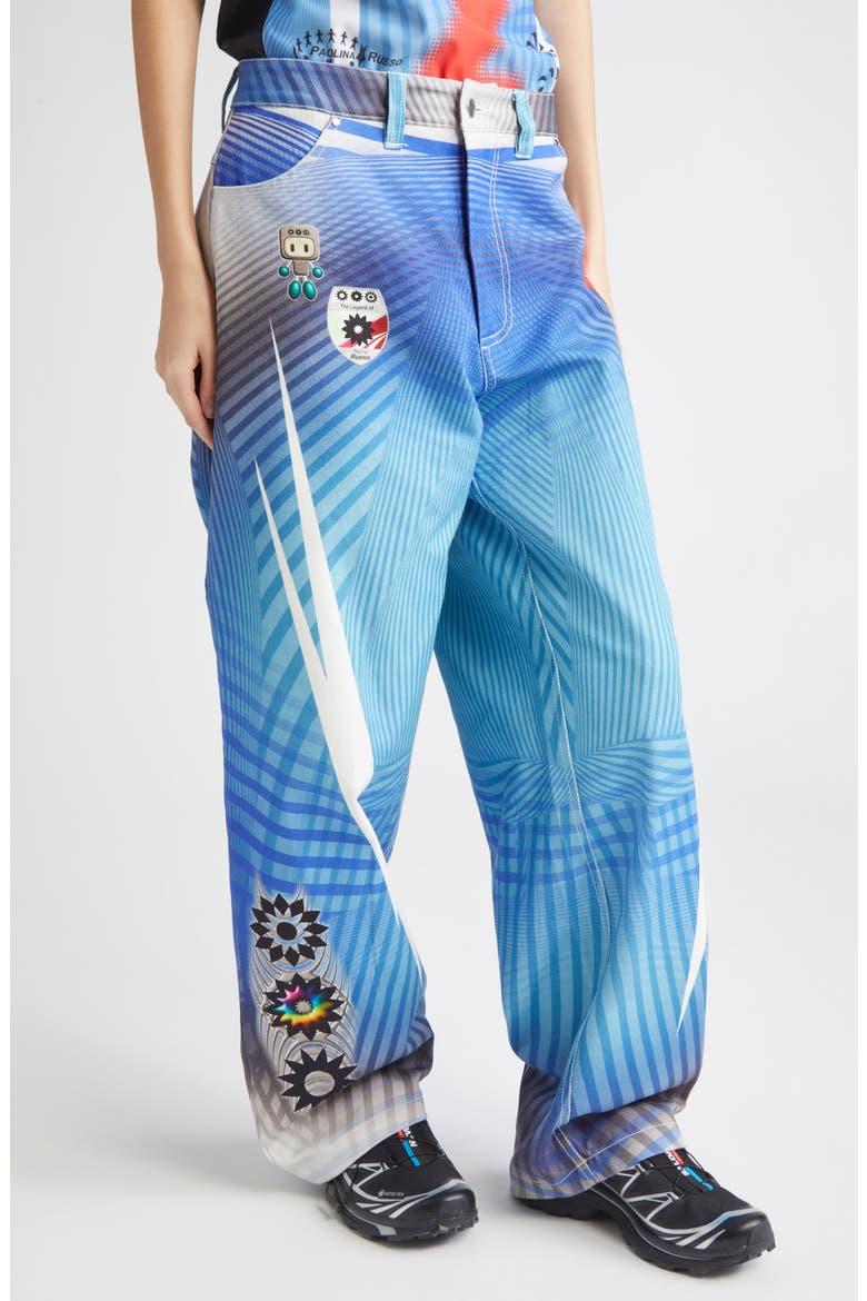Baggy Wide Leg Jeans, Alternate, color, BLUE