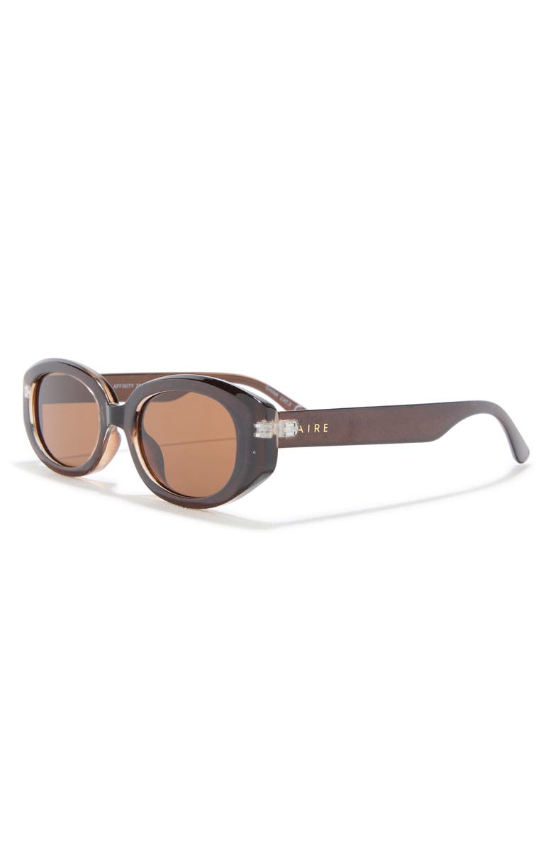 AIRE Affinity 52mm Oval Sunglasses, Alternate, color, Chocolate / Brown Mono