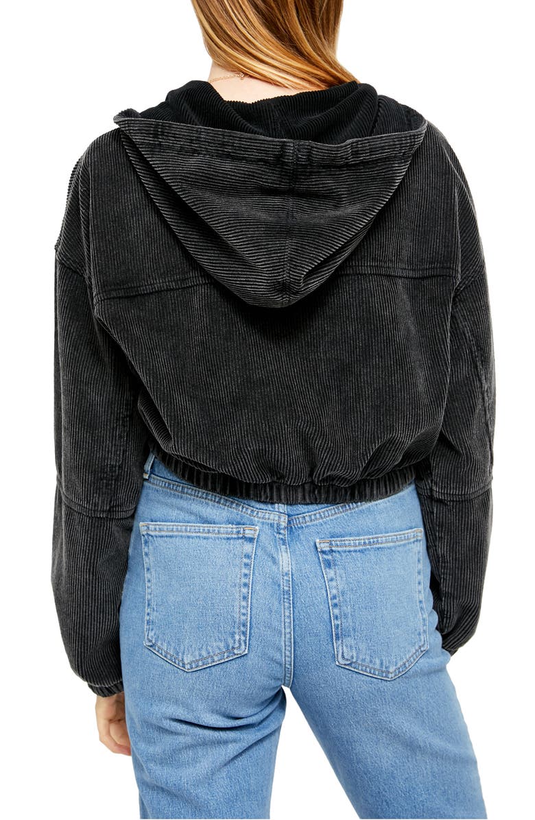 BDG Urban Outfitters Corduroy Crop Hooded Jacket, Alternate, color, 