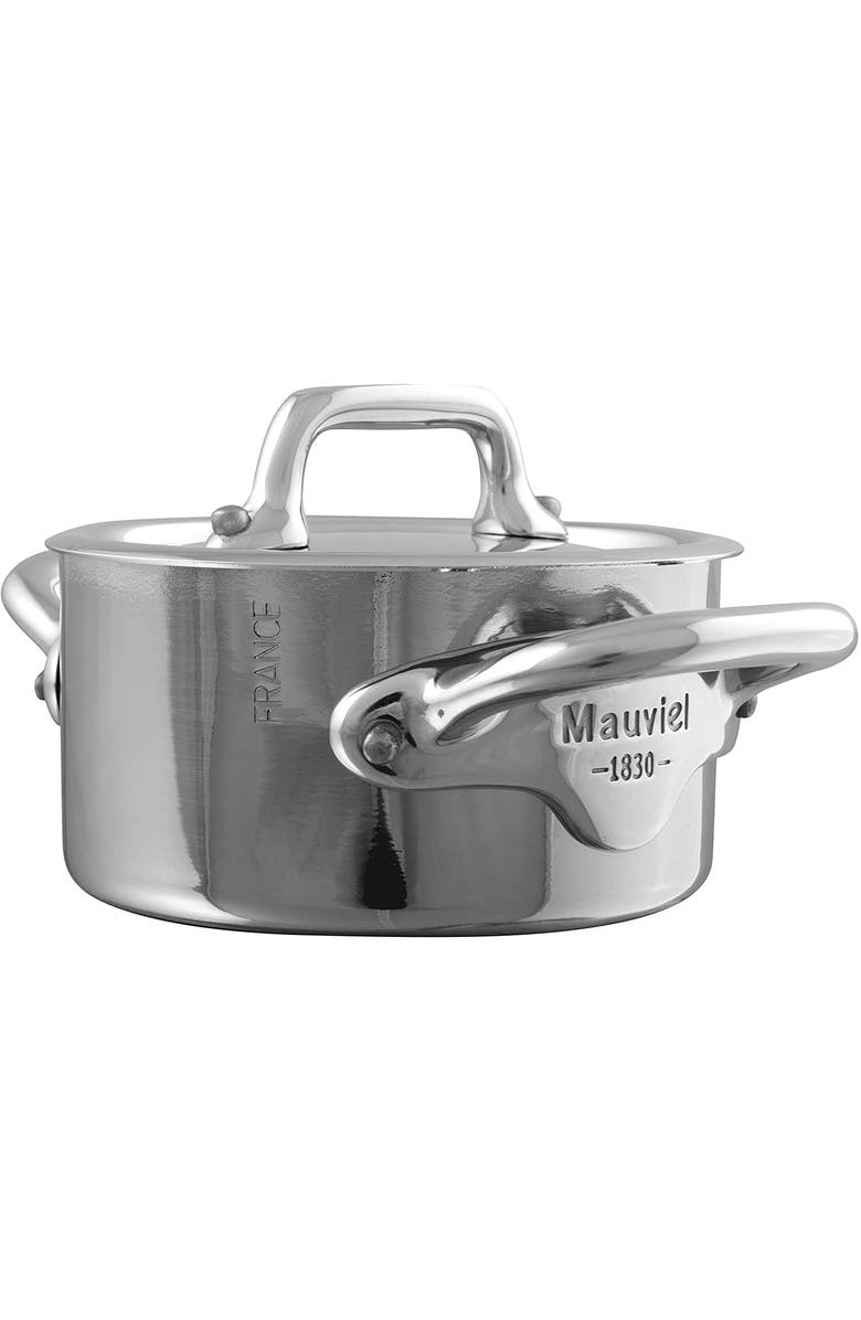 Mauviel M'Minis Cocotte With Lid, 3.5 Inch, Main, color, Silver