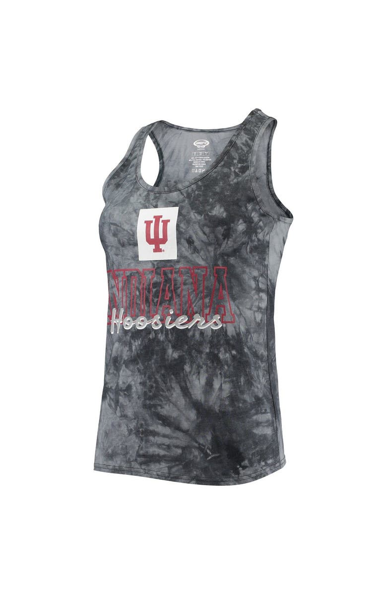CONCEPTS SPORT Women's Concepts Sport Charcoal Indiana Hoosiers Billboard Tie-Dye Tank Top & Shorts Set, Alternate, color, 