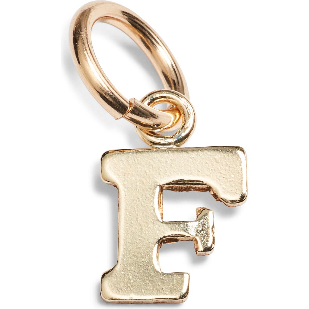 Nashelle Initial Charm In Gold Fill - F