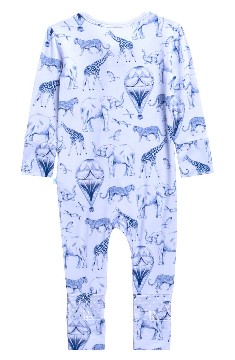 Posh Peanut Convertible Jersey Footie, Alternate, color, Blue