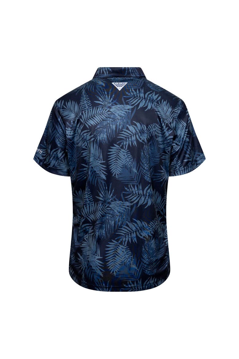 Men's Columbia Navy Dallas Cowboys PFG Super Terminal Tackle™ Omni-Shade™ Polo, Alternate, color, Navy