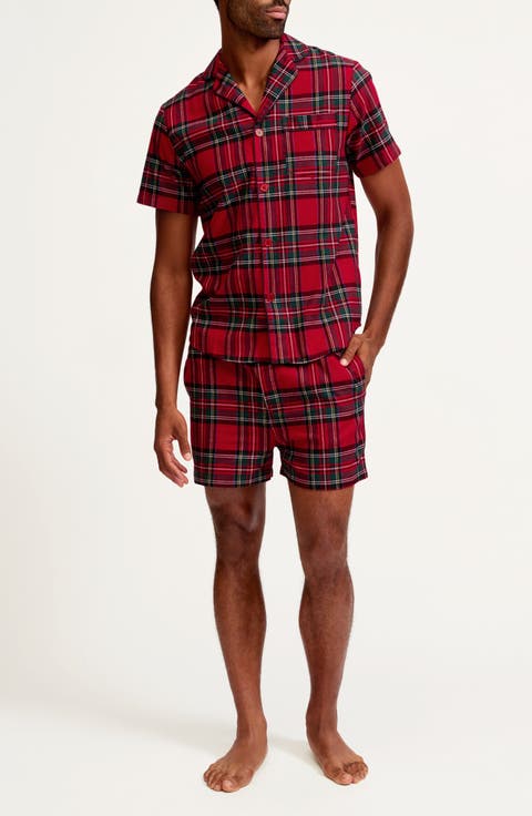 Imperial Tartan Brushed Cotton Twill Short Pajamas