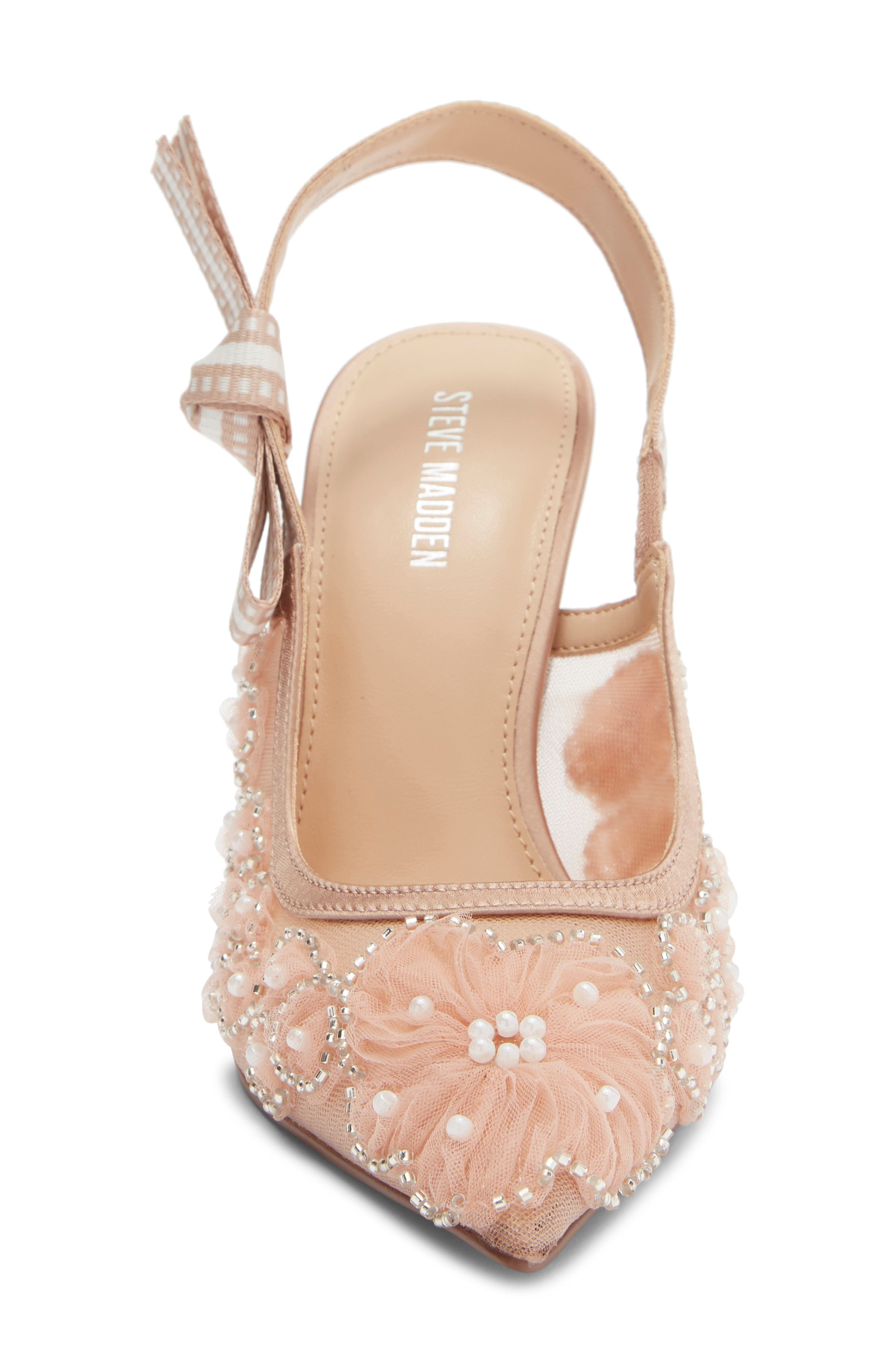Steve Madden Bri Pointed Toe Slingback Pump, Alternate, color, Blush