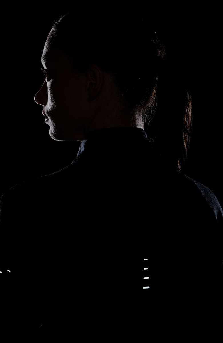 Nike Swift Dri-FIT UV Half Zip Running Top, Alternate, color, 010 010 Black/Reflective Silv