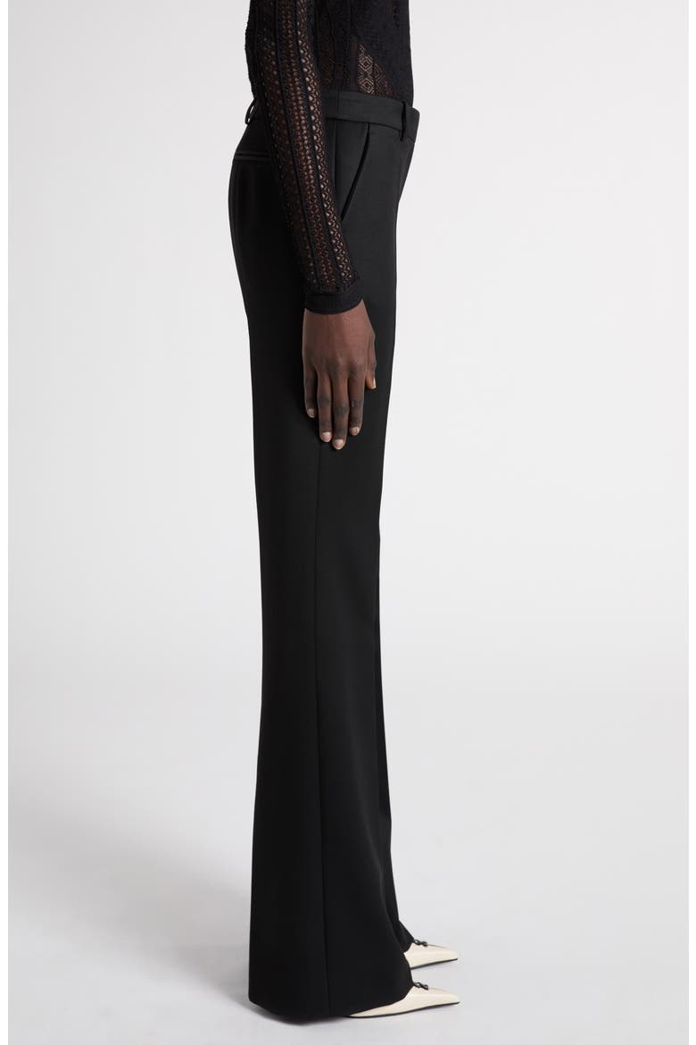 Narrow Bootcut Wool Trousers, Alternate, color, BLACK